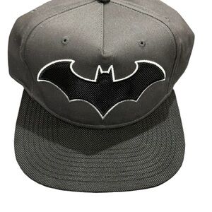 Grey and Black Batman Logo SnapBack hat
